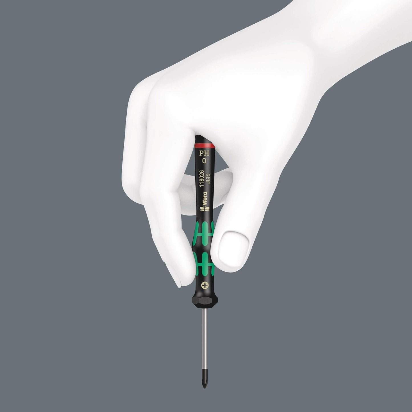 Wera 2035/6 B Kraftform Micro Screwdriver Set, for electronic applications, PH/SL, 6 Piece, 05118152001, Silver