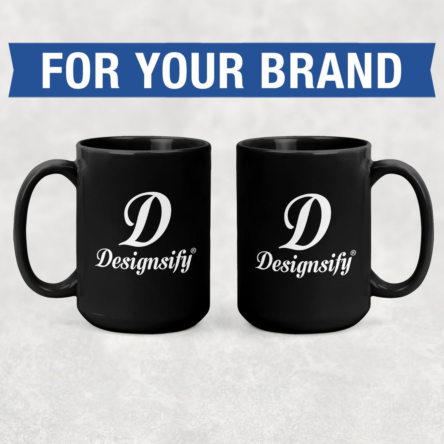 Personalized Coffee Mug - Custom Mugs with Picture Text - Customized Photo Name Logo Ceramic Cup - Birthday Anniversary Christmas Xmas Gifts - for Women Men Mom Dad Him Her Family Friend (15oz Black)