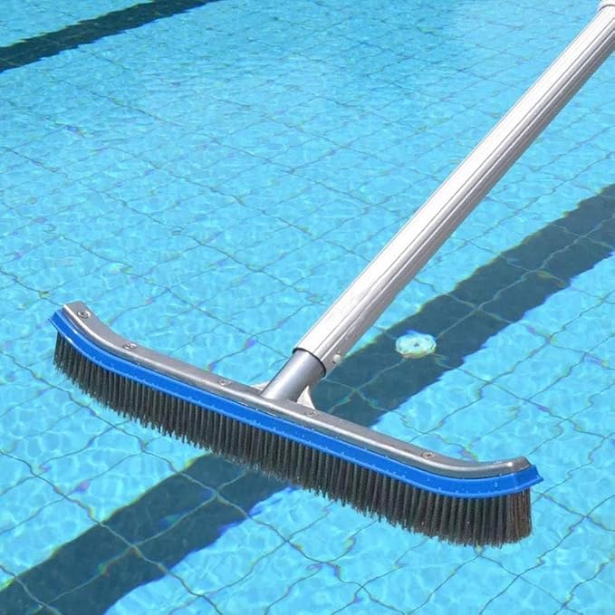Swimming Pool Brush for Cleaning Pool Walls, Tiles & Floors, Heavy Duty 18"