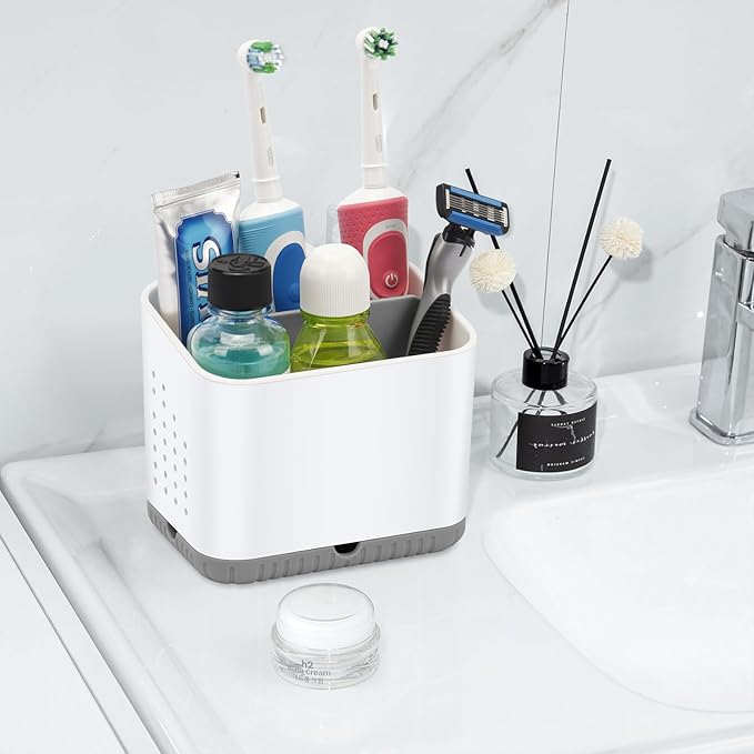 Toothbrush Holders for Bathrooms, Kids Electric Toothbrush and Toothpaste Holder