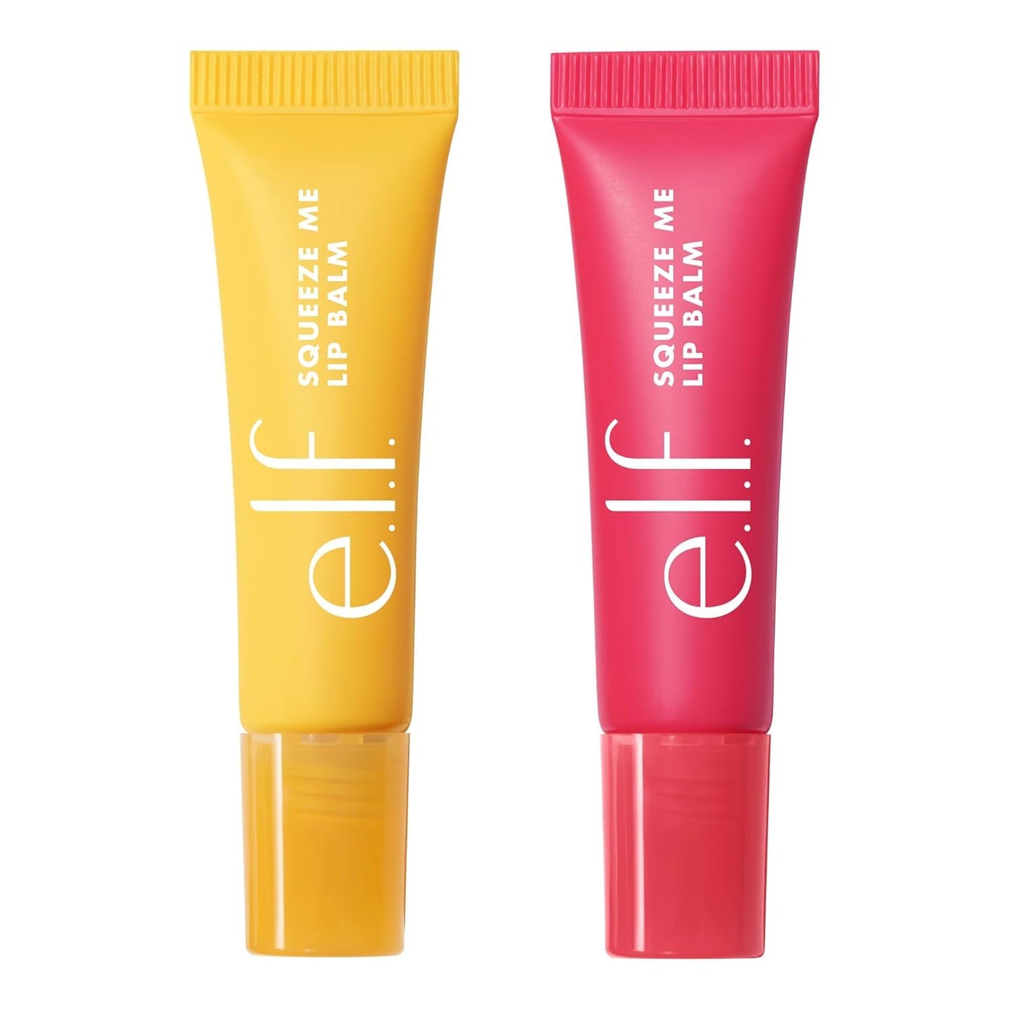 e.l.f. Squeeze Me More Lip Balm Duo, Moisturizing Balm For A Sheer Tint Of Color, Made With Hyaluronic Acid, Vegan & Cruelty-Free, Cherry & Bubblegum
