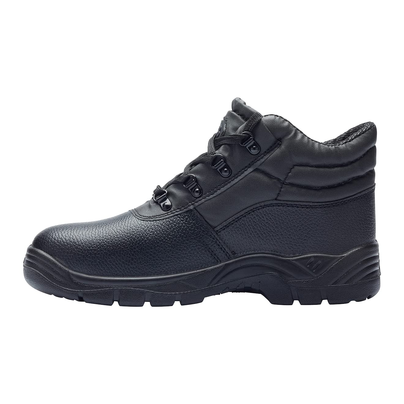 Blackrock Chukka Work Boots, Safety Boots, Safety Shoes, Steel Toe Cap, Mens Womens Ladies, Work Shoes, Black, Gardening, Lightweight, Leather, Wide Fit, Non Slip, On Site - Size 9
