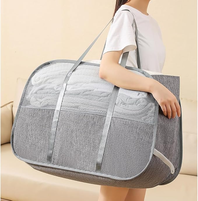 95L Collapsible Laundry Basket, Foldable Pop-Up Hamper