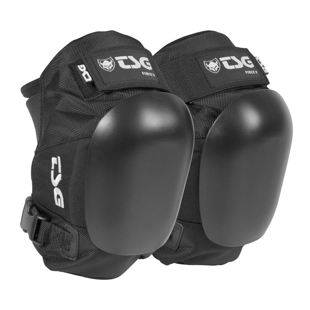 TSG Kneepad - Force V Skate Kneepads | Hardshell Construction, Multilayer EVA Foam, Neoprene Butterfly Straps, Open Back Design | For Roller Derby, Skate VertPark