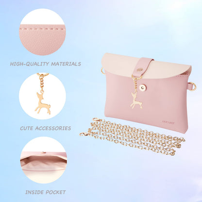 AISPARKY Small Cross Body Bag for Girls PU Leather Shoulder Handbag Cross Body Purse Gifts for Teens Girls