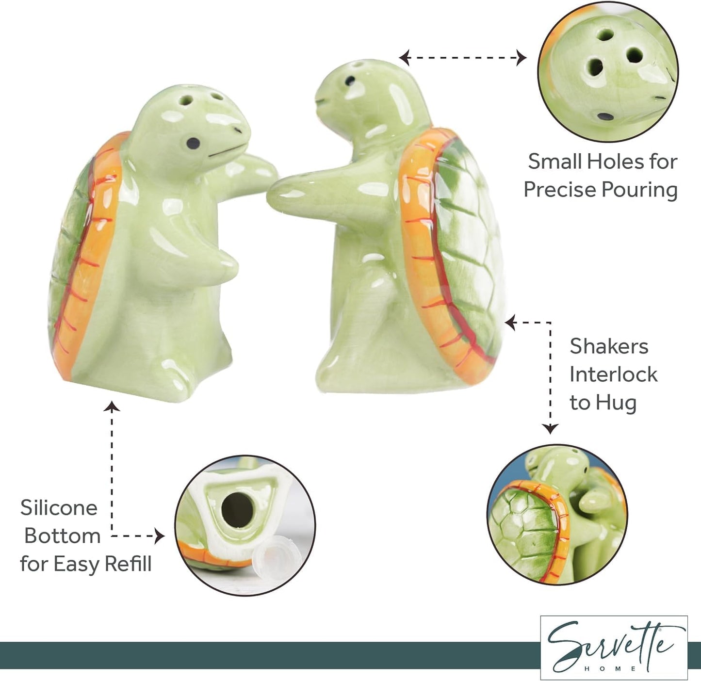 Hugging Turtles Salt and Pepper Shaker