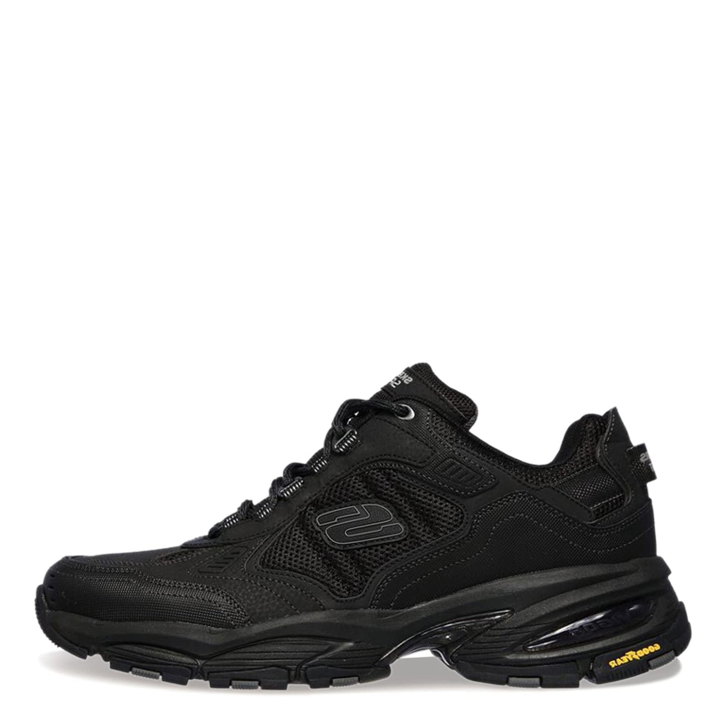 Skechers Men's Oak Canyon - Redwick Trainers, Black Leather Synthetic Textile Black Trim , 11 UK