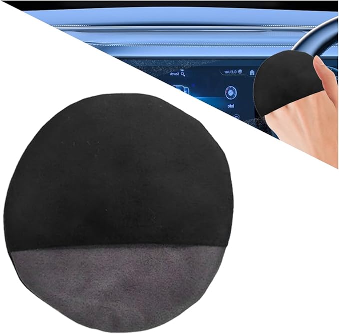 Round Car Touch Screen Cleaner Cloth, Microfiber Cleaning Pad Car Cleaning Wipes