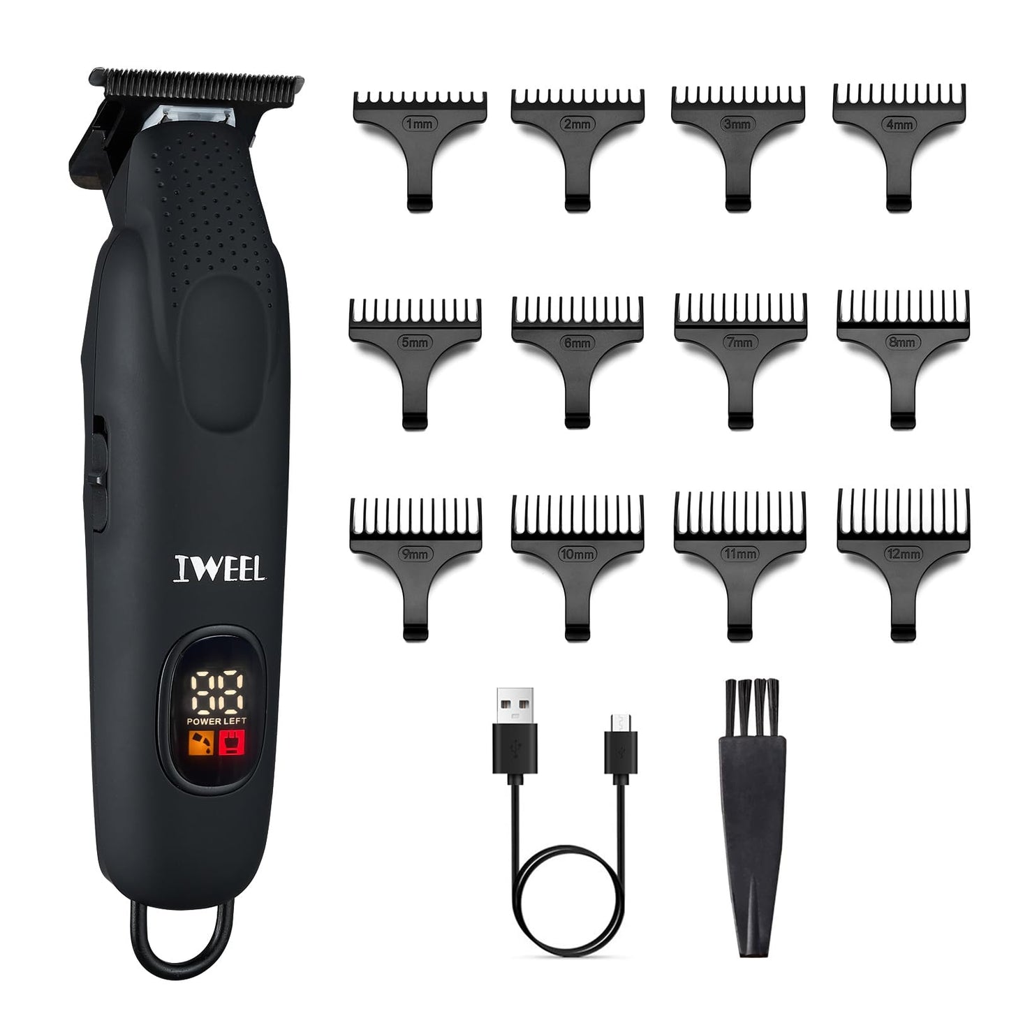 Beard Trimmer for Men Professional Hair Trimmer for Men Hair Clippers Eletric Razor Shavers Zero Gapped T Blade Edgers Liners Cordless Rechargeable Mustache Grooming Kit for Body