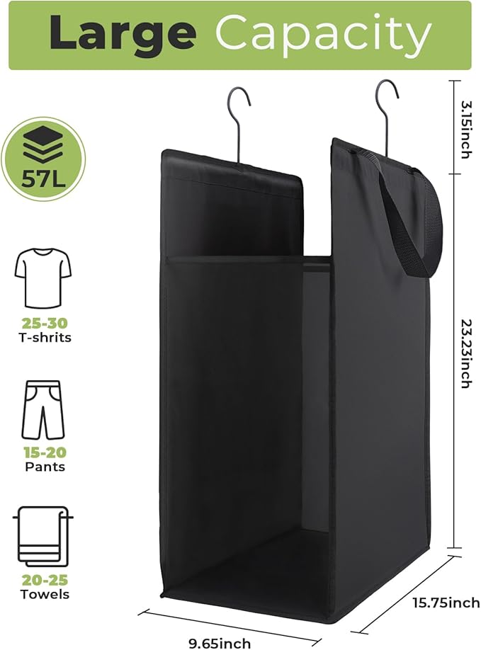 FENTEC Fentec Hanging Laundry Hamper, Hanging Laundry Basket, Slim Laundry