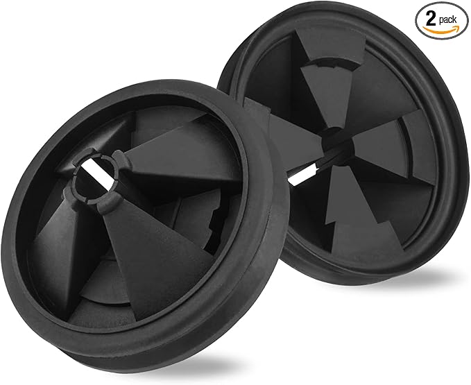 Garbage Disposal Splash Guard, 2 Pack Upgraded EPDM Rubber Drain Insert
