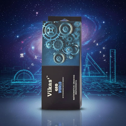 Vikas Vision + Geo World Geometry Box Combo | Metal Geometry Boxes with Full Math Instrument Kit | Ideal for Class 4–12 & Engineering Students | Exam-Ready School Combo Set
