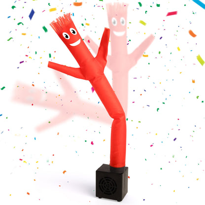 Mealivos Mini Wacky Waving Inflatable Tube Guy with Blower Mini Inflatable Tube Man for Desktop Decor Easter Basket Stuffers White Elephant Gift for Birthdays Party Store Office(Red)
