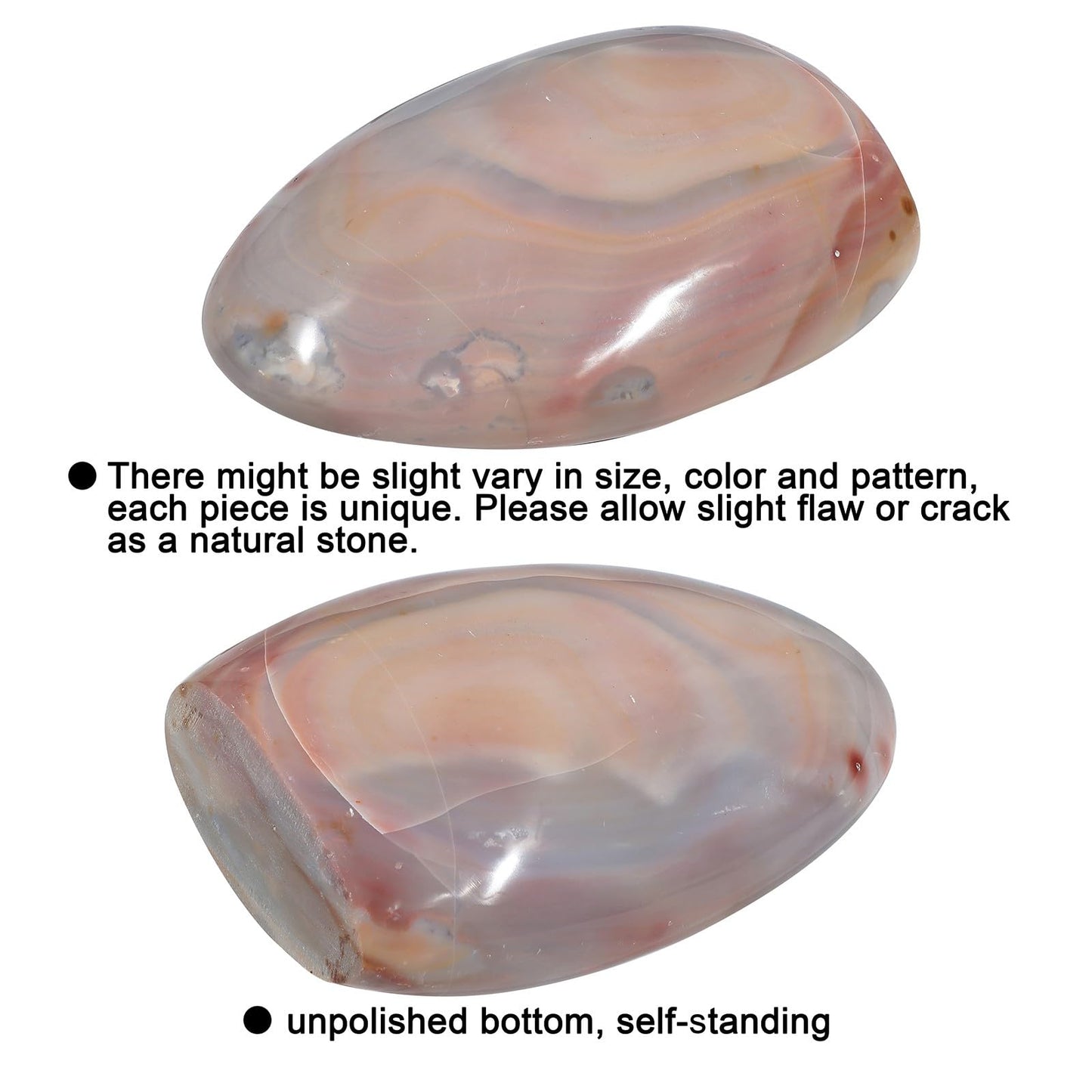 Sportmusies Natural Ocean Jasper Stone Self-Standing Centerpiece Desk Table Home Decoration, Irregular-Shaped Crystal Mineral Specimen Collection Meditation Reiki, 4.72-6.69 inches