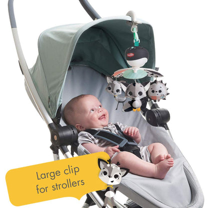 Tiny Love Take Along Mobile, 3-in-1 Baby Mobile for Cot, 0+ Months, Portable Music Mobile for Pram, Multi-Use with 3 Connectors, 5 Melodies, 30 Minutes of Continuous Music, Magical Tales