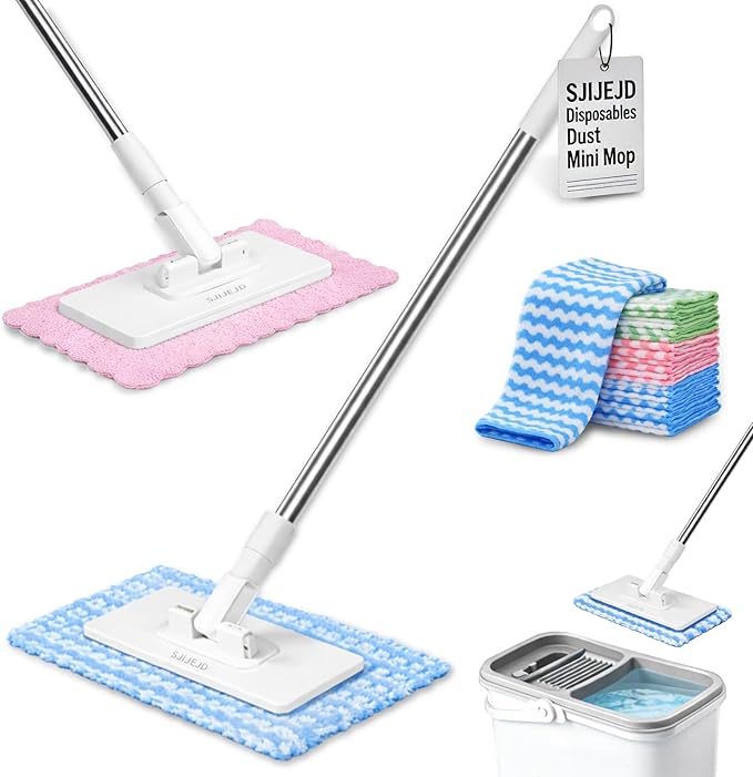 Disposables Dust Mini Mop 2026 New Lazy Mop Magnetic Clip Zero Touch on Snap