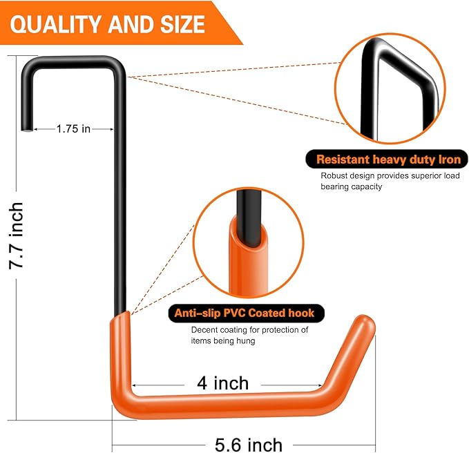 Rafter Hanger Large S Garage Hooks Bike Storage System Holder Organizer