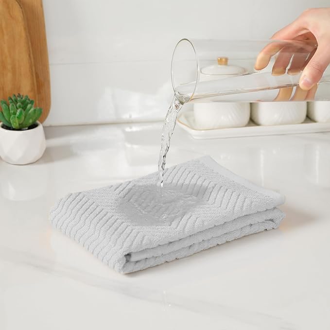 100% Cotton Kitchen Towels and Dishcloths Set