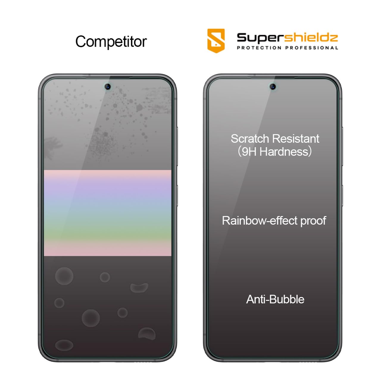 Supershieldz (3 Pack) Designed for Samsung (Galaxy S23 FE) [FE Model Only] Tempered Glass Screen Protector, 0.33mm, Anti Scratch, Bubble Free