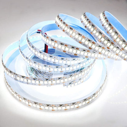 SUYOOULIN LED Strip Lights, SMD 2835 LED Strip, DC12V 1200LEDs 16.4Ft 26000LM High Density LED Light Strips Waterproof IP65, 3 Times Brightness Than SMD3528 LED Strip, Cool White 6500K