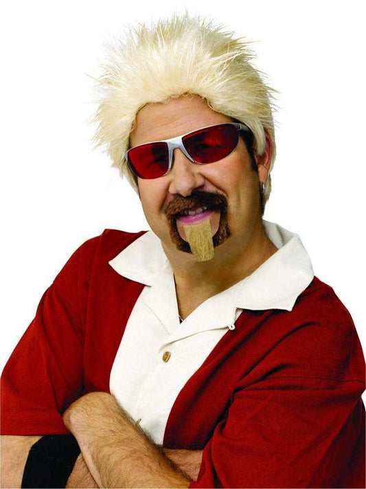 Fun World Celebrity Chef Wig & Goatee Accessory, gold, standard