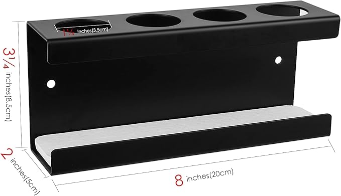 Wall Mounted Electric Toothbrush Holder, 4 Slots Stand