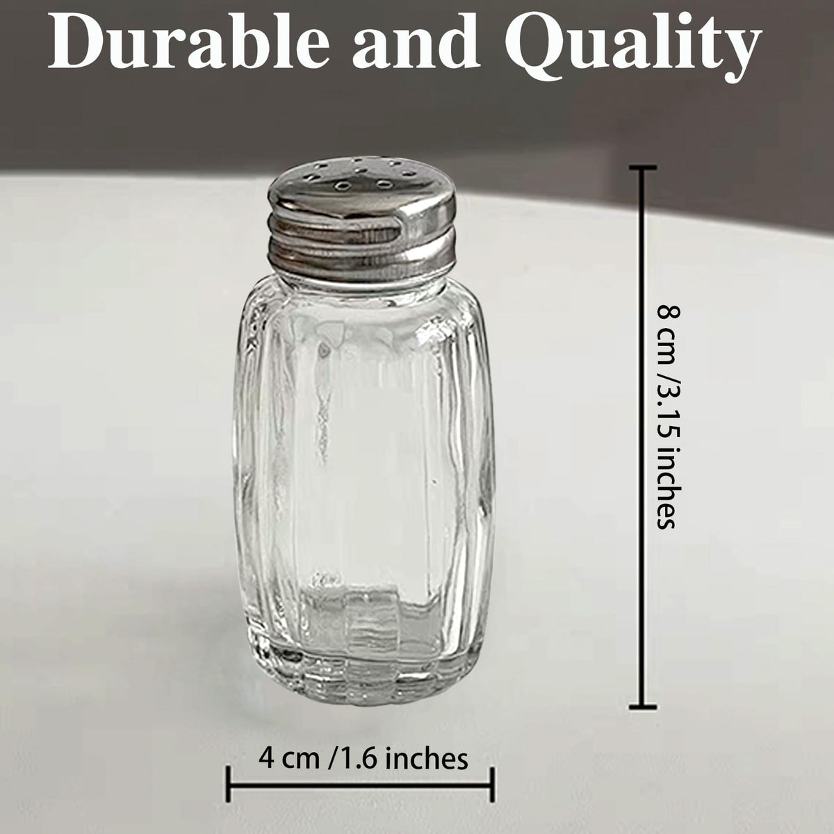 10pcs Salt and Pepper Shakers, Salt Pepper Shakers, Salt and Pepper Shakers Set, Small Glass Salt Shaker Bottle for Kitchen