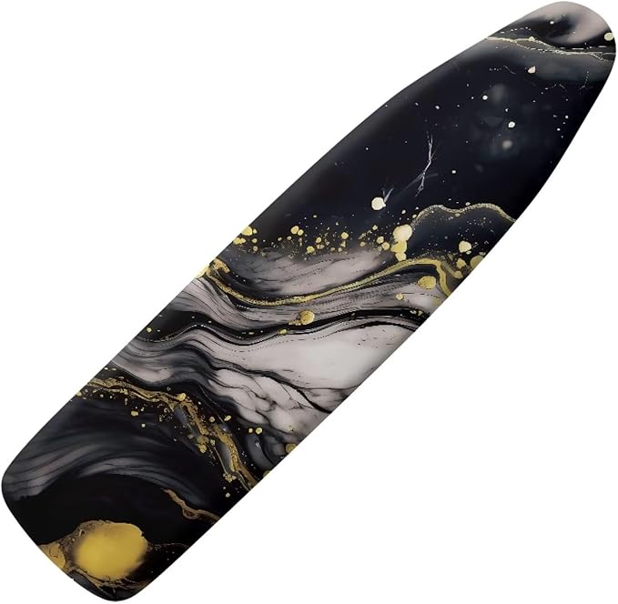 Marble Print Ironing Board Cover Protector Dirt-Resistant Iron Board Cover
