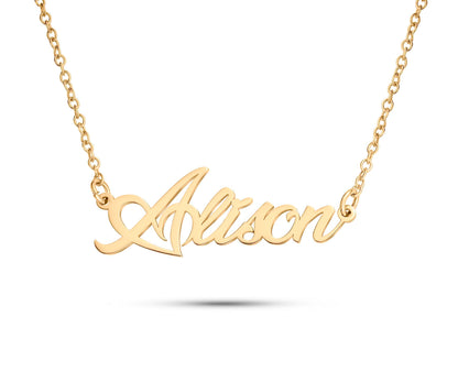 ZNA Jewels Personalised Name Necklace for Women - Customised Sterling Silver Dainty Heart Pendant, Elegant Jewellery Ideal for Birthday, Gifts for Women, Girls & Teens (925 Sterling Silver)