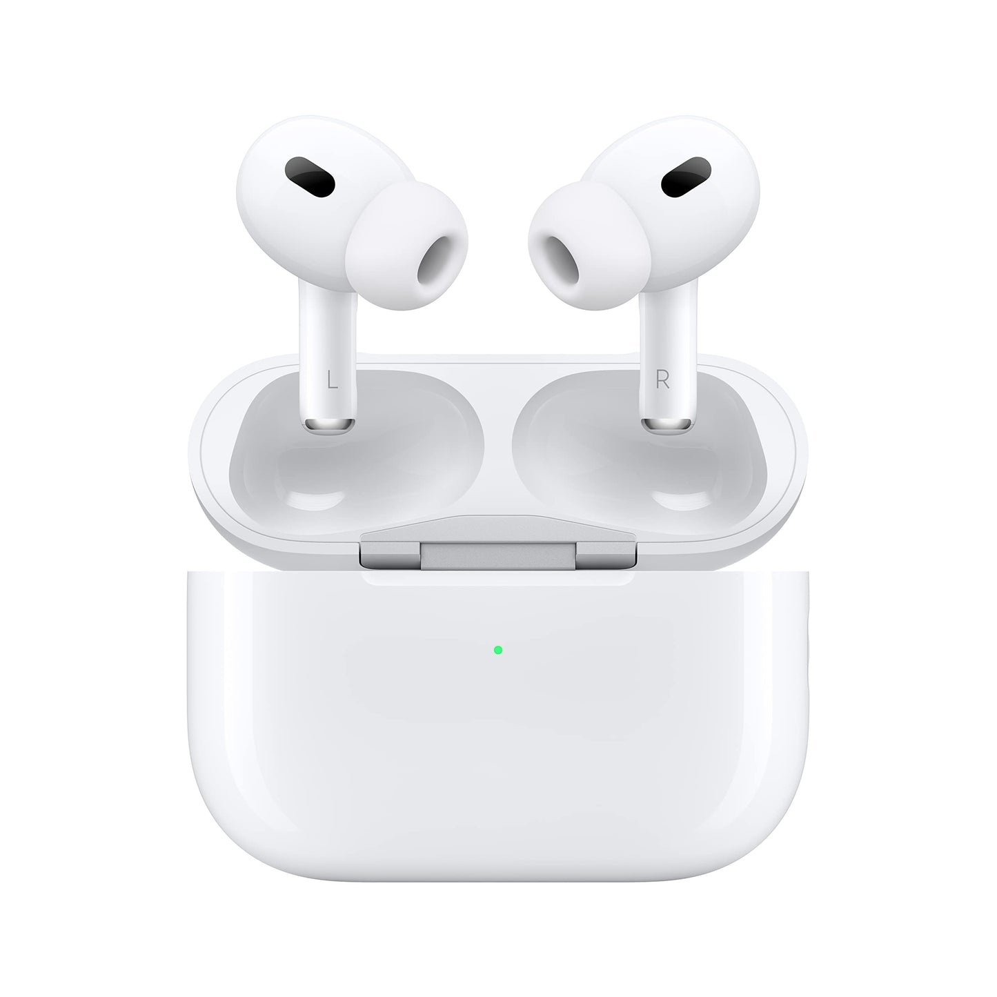 Apple AirPods Pro 2 Wireless Earbuds, Bluetooth Headphones, Active Noise Cancellation, Hearing Aid Feature, Transparency, Personalised Spatial Audio, High Fidelity Sound, H2 Chip, USB C Charging