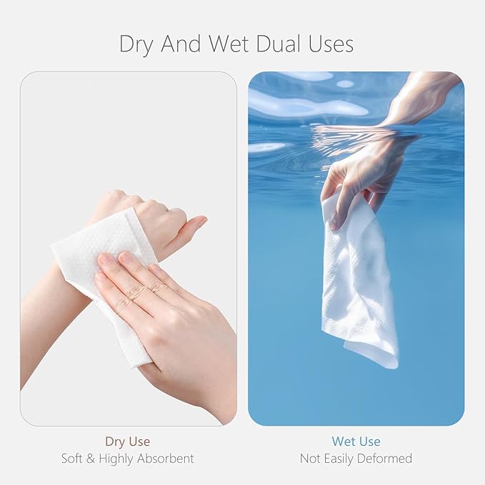 Face Towels Disposable Cotton Facial Towels, Drying Tissue