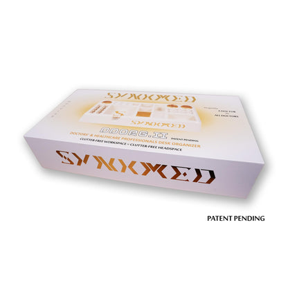 SYNKMED DDORG II – Premium Doctor Desk Organizer for Clinical Workflows, Designed for Medical Professionals, Clinics & Hospitals, Ideal Doctors’ Day & Birthday Gift