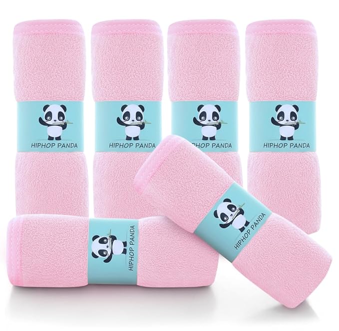 HIPHOP PANDA Baby Washcloths, Rayon Made from Bamboo