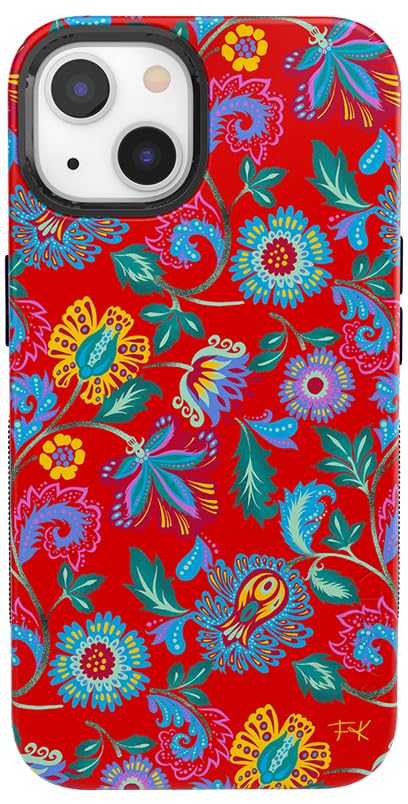 Casely iPhone 14 Plus Case | Sage Garden | Green Floral | Compatible with MagSafe | Bold Protective Design