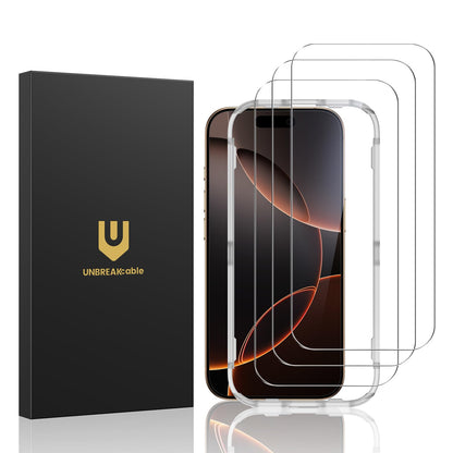 UNBREAKcable Shatterproof Tempered Glass Screen Protector for iPhone SE 2022/SE 2020, iPhone 8/7 [3-Pack] [99.99% HD Clear] [Easy Installation Frame] [9H Hardness][Bubble Free] for Apple 4.7''