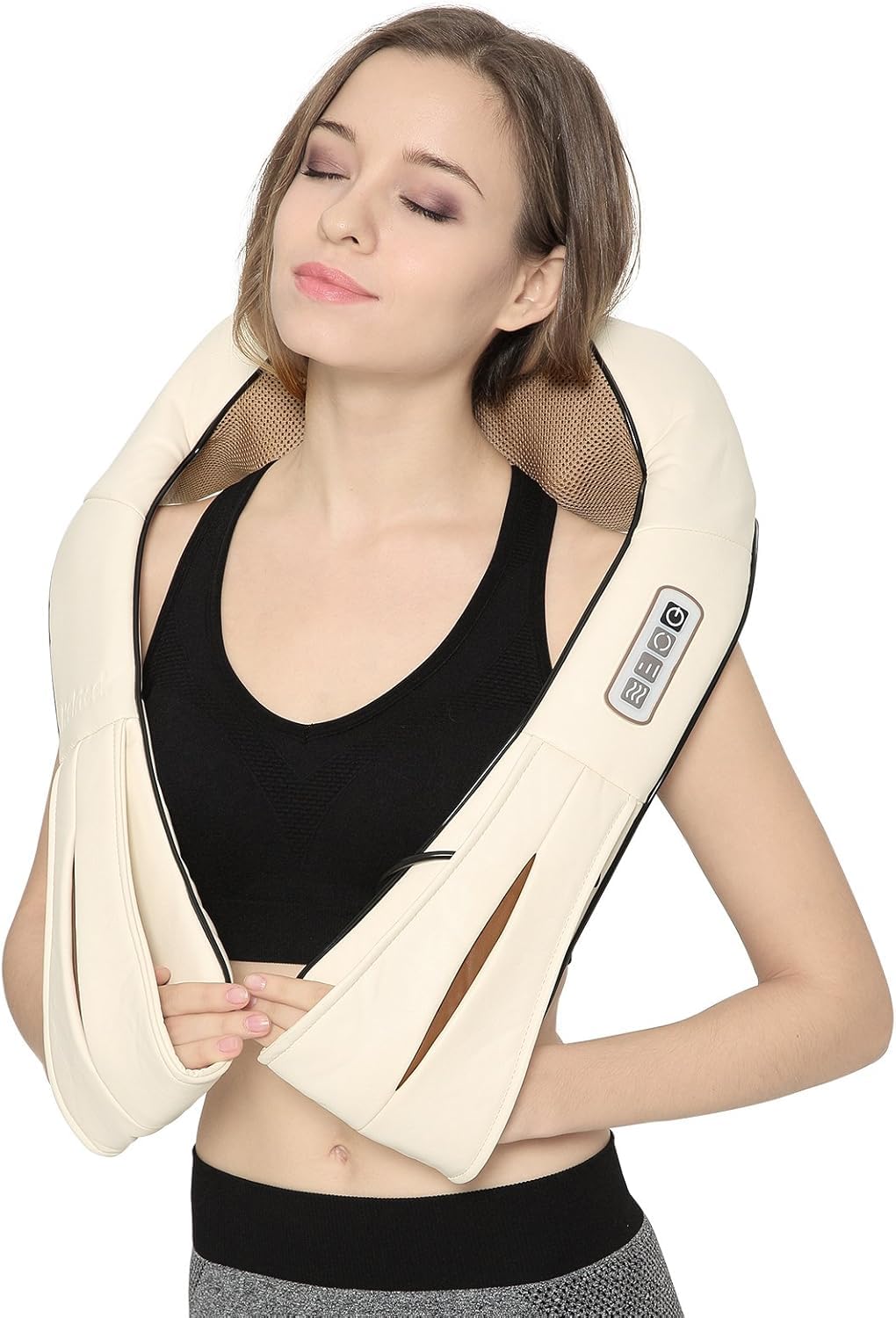 Nekteck Shiatsu Neck and Back Massager with Soothing Heat, Shoulder Massager for Pain Relief Deep Tissue, Electric 3D Kneading Massage Tools for Leg Body Muscle, Corded Power, Gifts for Him Her