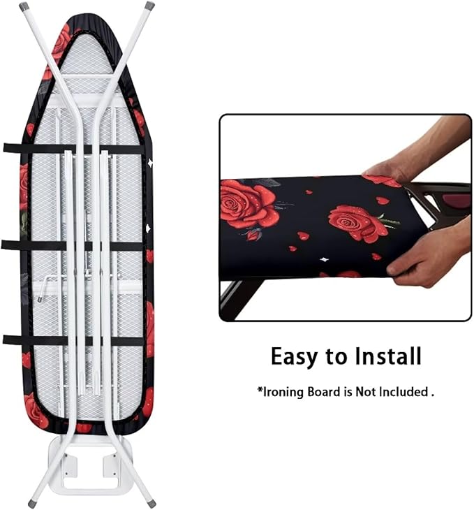 Ironing Board Cover and Pad 15 x 54 Heavy Duty Rose Iron Board Covers Standard