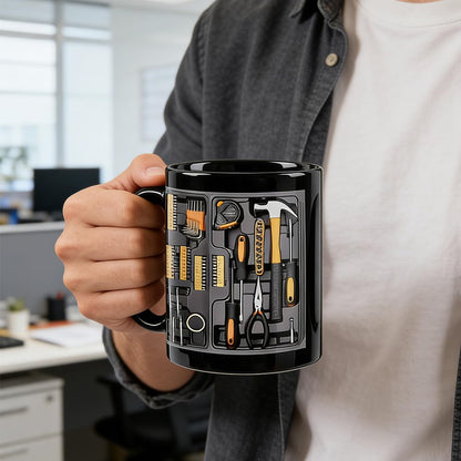 Mechanic Coffee Mug,Mechanic Toolbox Mug,Toolbox Coffee Mug,Tool Box Coffee Mugs,Tool Kit Mugs,Mechanic Mugs for Men,an Unique Gift for The Repair Technician. (2 PCS)