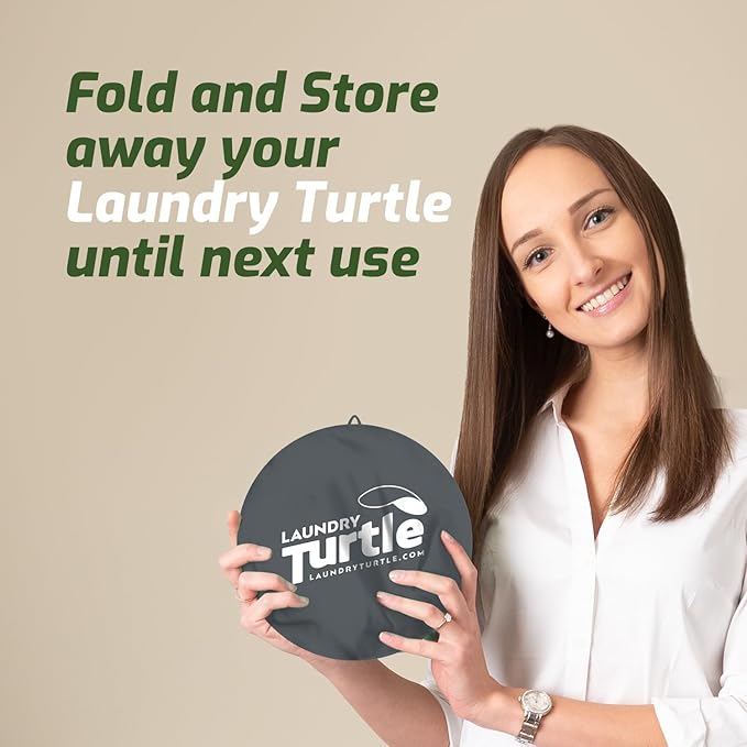 Laundry Turtle Collapsible Laundry Basket | Foldable Laundry Hamper &