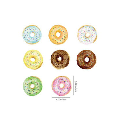CC HOME 15Pack Donut Cake Hanging Swirls Doughnut Dessert Ceiling Streamer Birthday Party Decorations Donut Themed Party Favors for Holiday Baby Shower Home Decoration Party Supplies