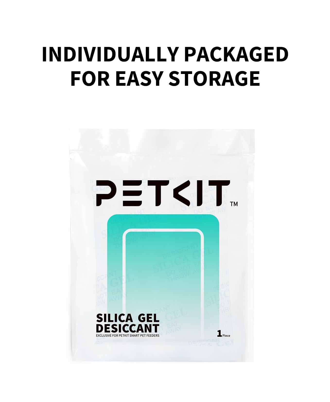 PETKIT Silica Gel Desiccant Sachets 30 Gram x 5 Packs for Smart Automatic Pet Feeders, Desiccant Replacement Bags for Cat Feeders to Keep Pet Food Dry and Fresh