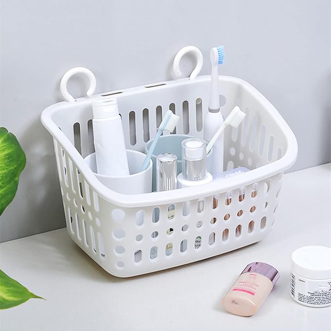 3PCS Plastic Hanging Baskets for Shower, Hanging Basket Organizer