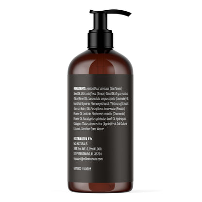 M3 Naturals Firming Body Massage Oil with Collagen & Stem Cell – Helps Smooth The Appearance of Cellulite & Improve Skin Texture – Refreshing Aromatherapy Body Oil for Legs & Full Body – 16 Fl Oz
