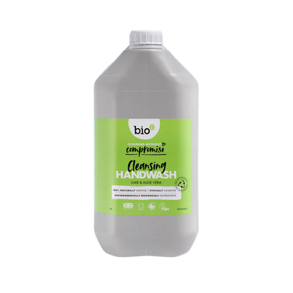 Bio D Sanitising Handwash - Lime and Aloe Vera - 5L