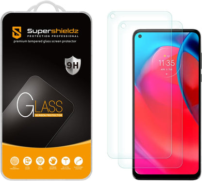 Supershieldz (2 Pack) Designed for Motorola Moto G Stylus 5G [Not Fit for 2022 Model] Tempered Glass Screen Protector, Anti Scratch, Bubble Free