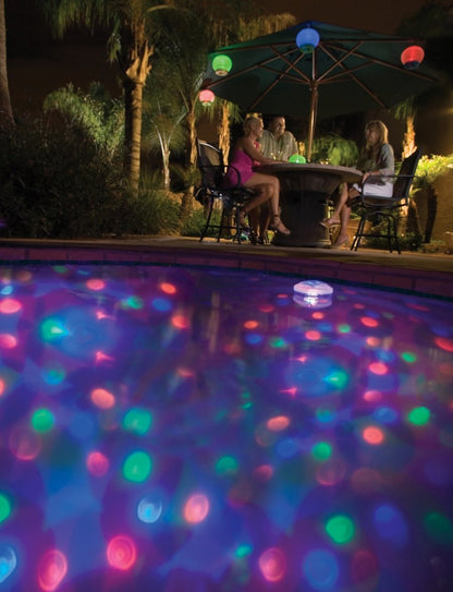 Underwater Light Show, Floating Disco Ball Lights up Your Pool