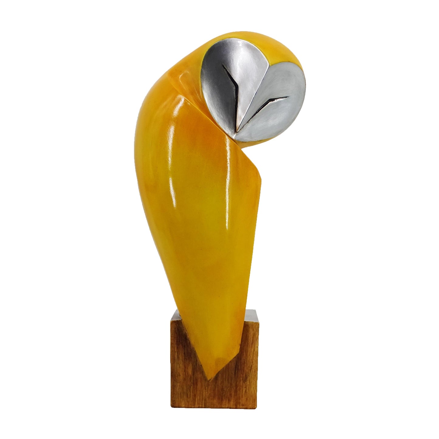 YHHRESINHOME 15 Inch Owl Statue for Home Decor Accents Office Decor, Handmade Resin Owl Sculpture for Bookshelf Desktop Mantel Cabinet Living Room Bedroom Decorations
