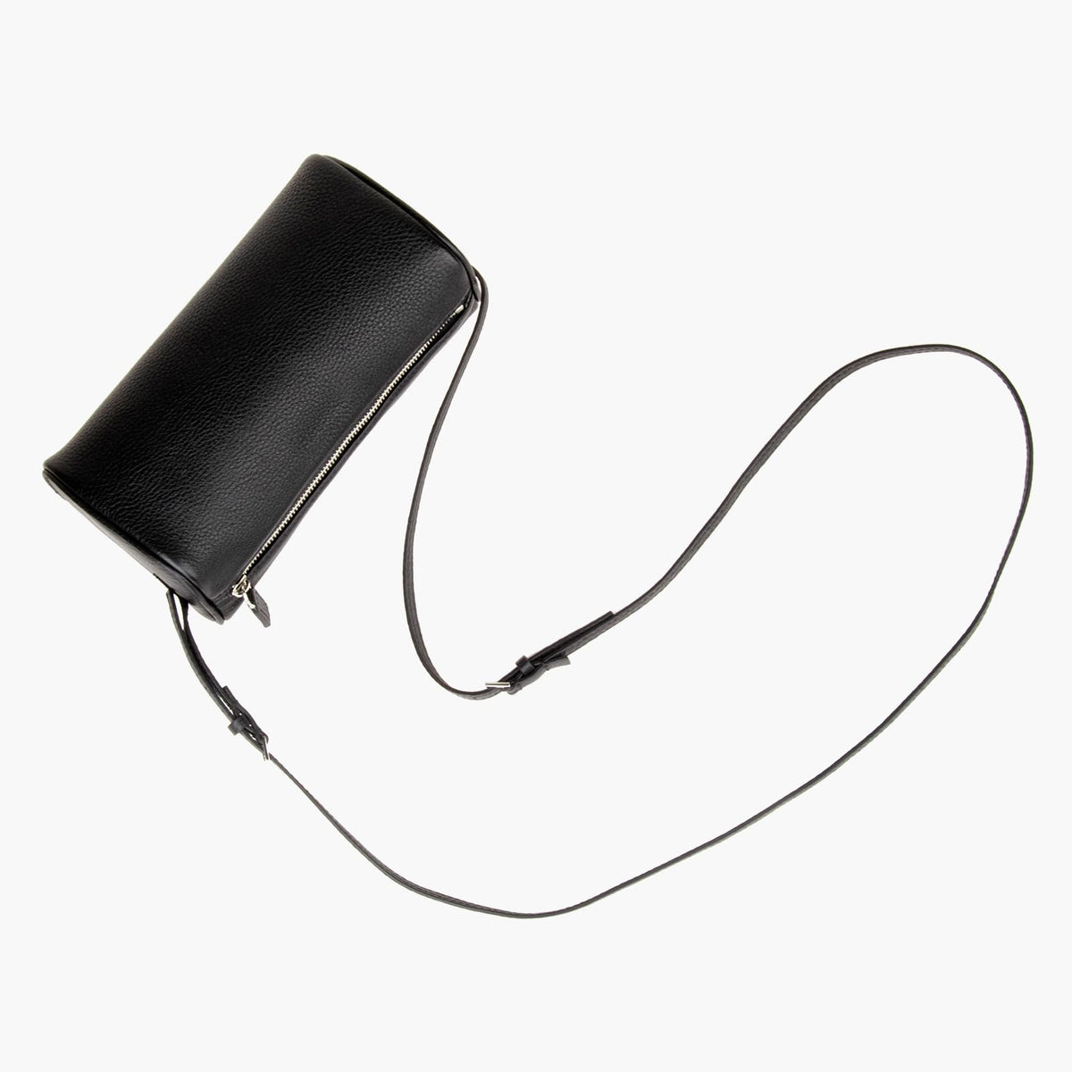DONNAIN Premium Full-Grained Leather Crossbody Purses for Women, Hobo Bags for Women Crossbody with Adjustable Strap (Black-Lychee pattern, Small)