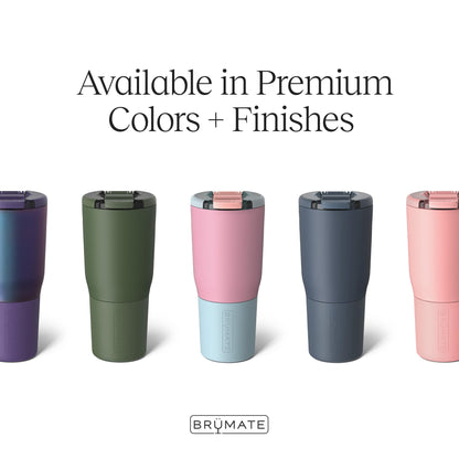 BrüMate Nav 25oz 100% Leak Proof Insulated Travel Tumbler with Magnetic BevLock™ Lid - Double Wall Cup-Holder Friendly Stainless Steel Mug (Dark Aura)