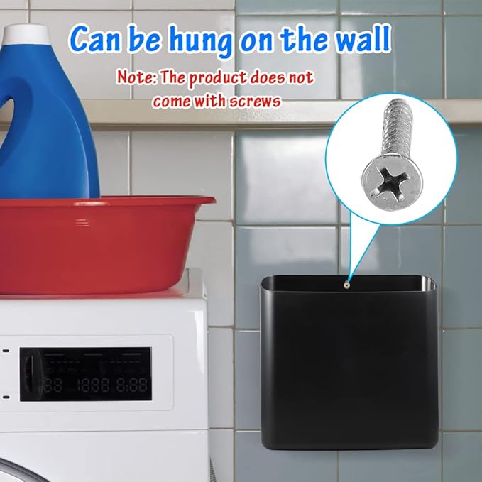 Picowe Magnetic Laundry Storage, Large Lint Holder Bin